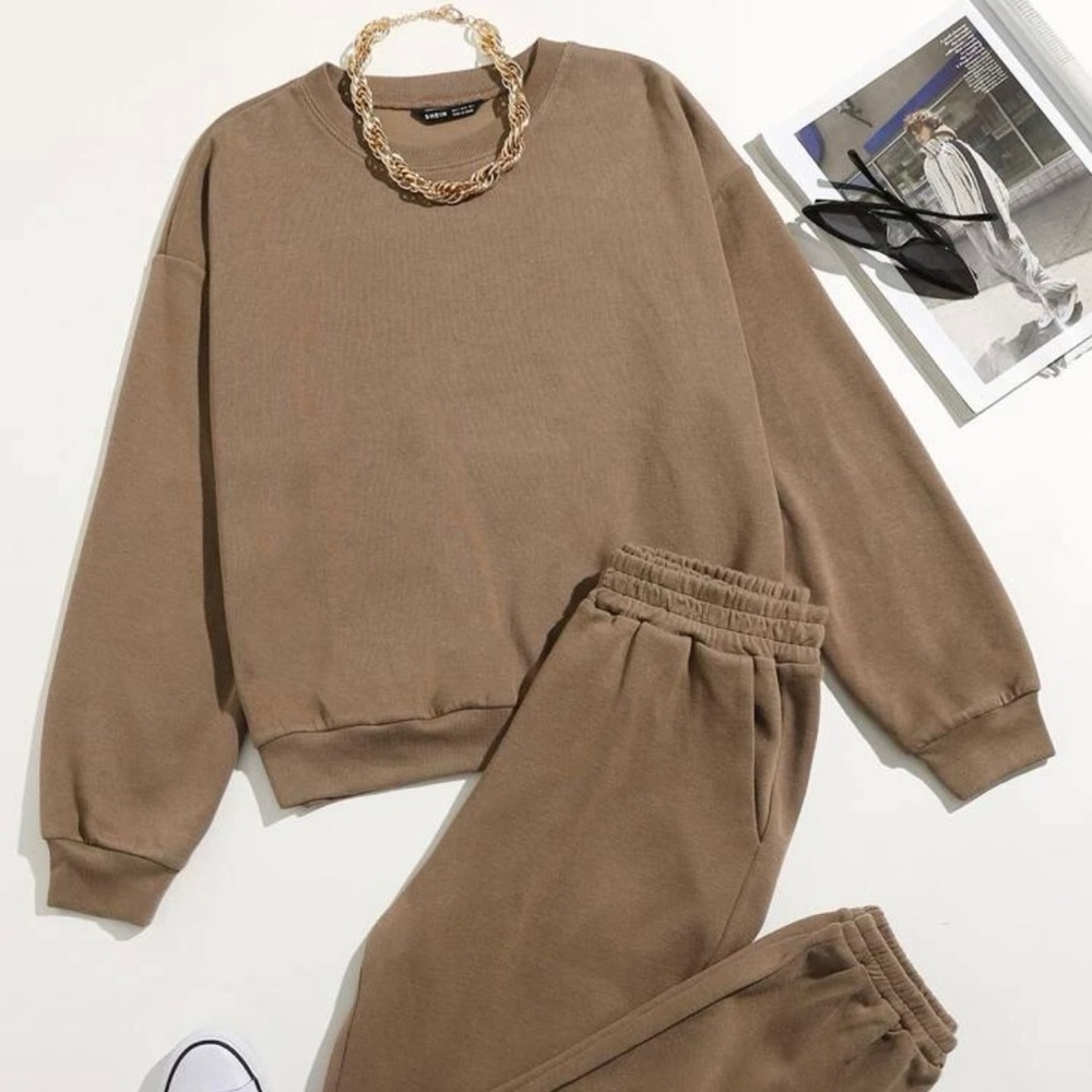 Brown tan tracksuit
